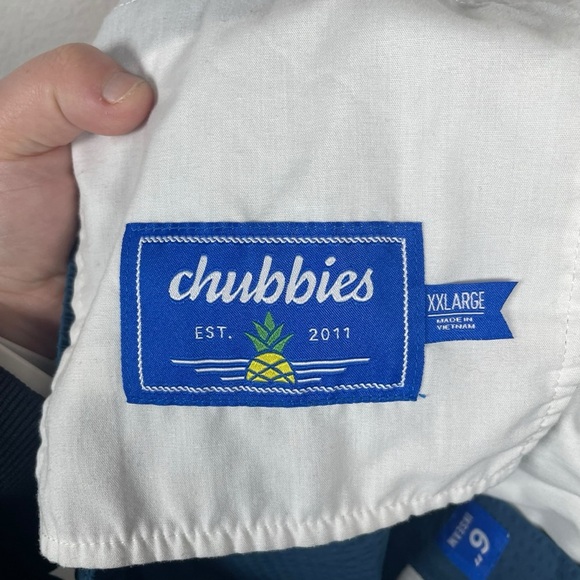 NWOT Chubbies Everywear Performance Short New Avenues 6’’ Navy Blue Size XXL - Picture 16 of 16